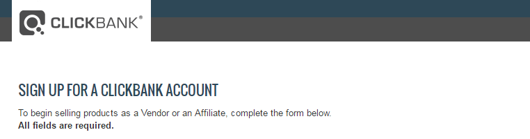 ClickBank signup